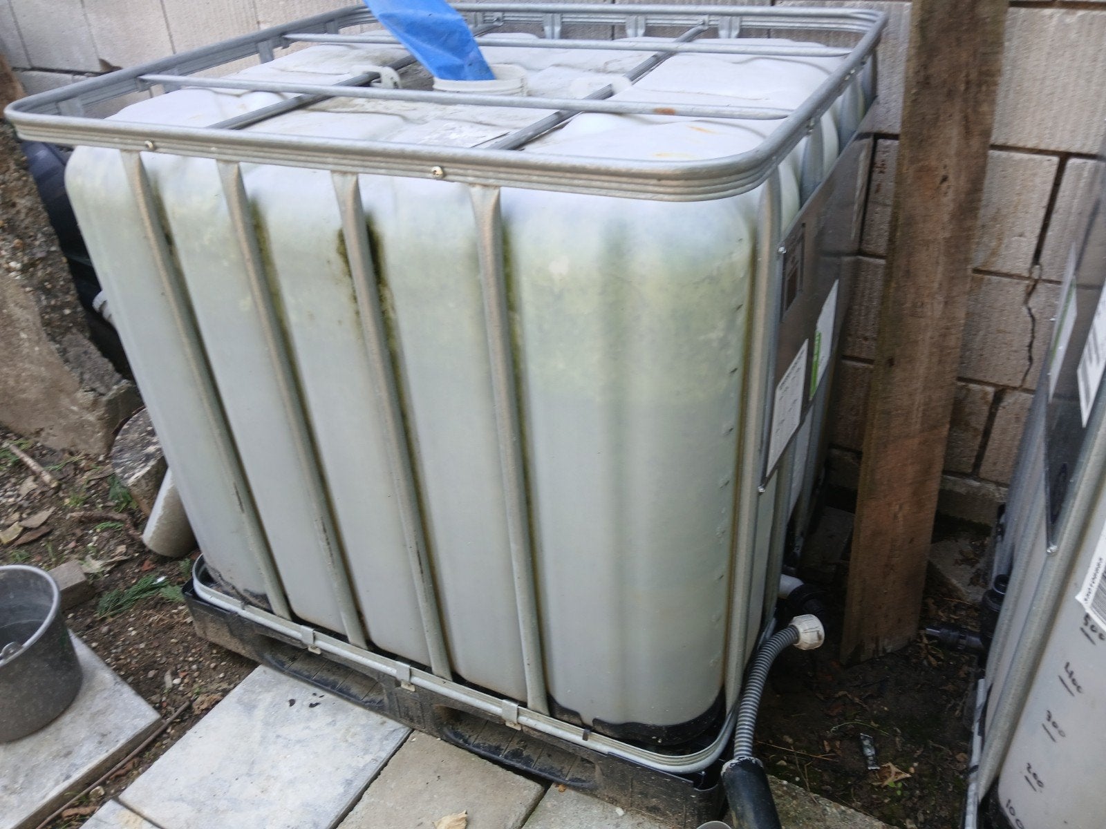 IBC Watertank 1000L - Gebruikt, Ophalen, Kunststof, Gebruikt, Met kraantje