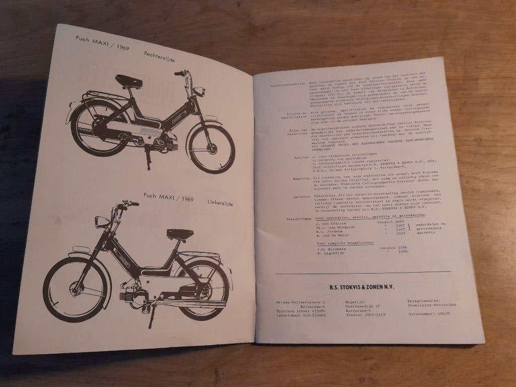 Puch Maxi N originele onderdelen verzameladvertentie, Ophalen, Gebruikt, Blok