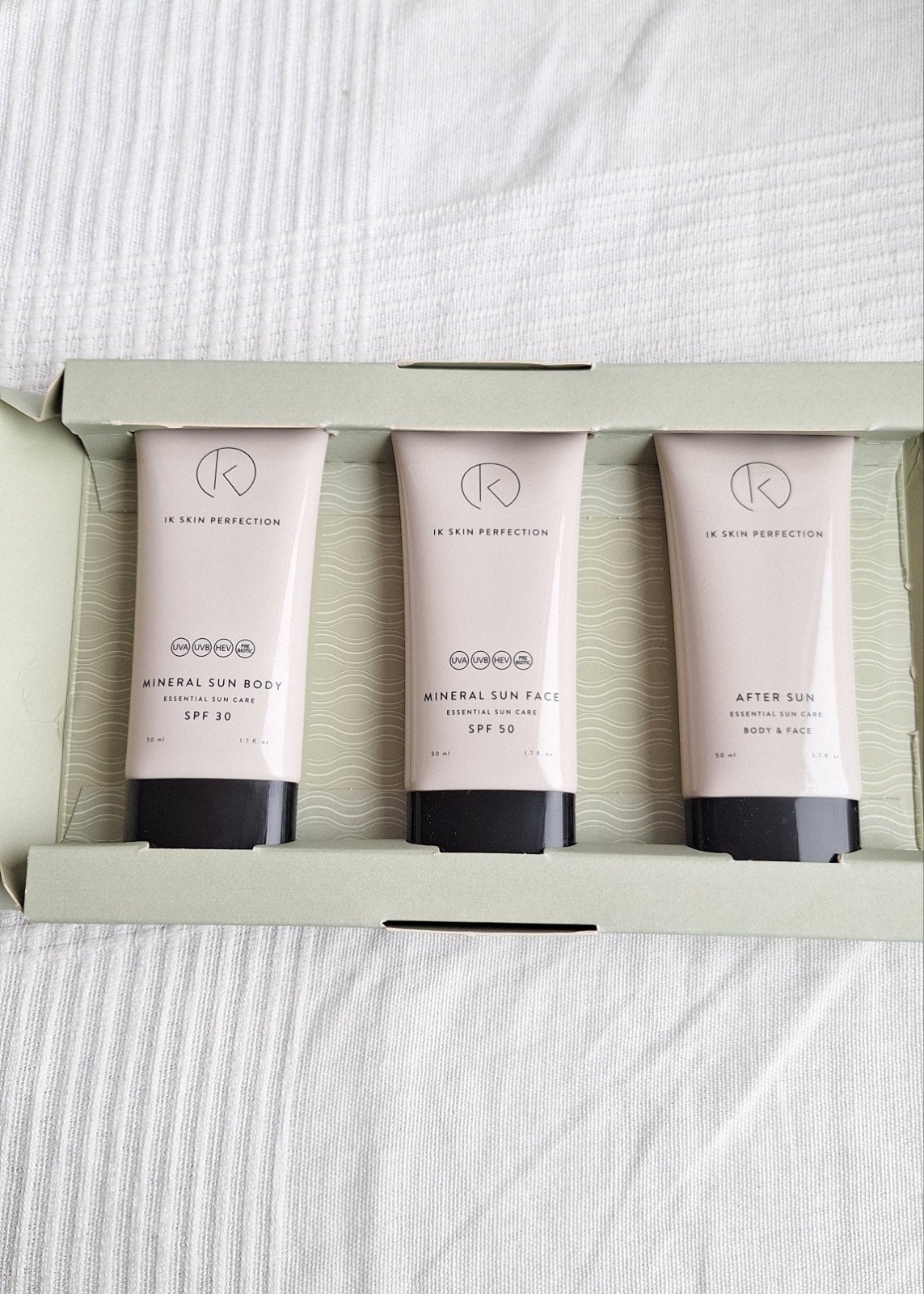 NIEUW! Ik skin perfection mineral sun geschenkset, Ophalen of Verzenden, Nieuw, Zonnebrand of After Sun