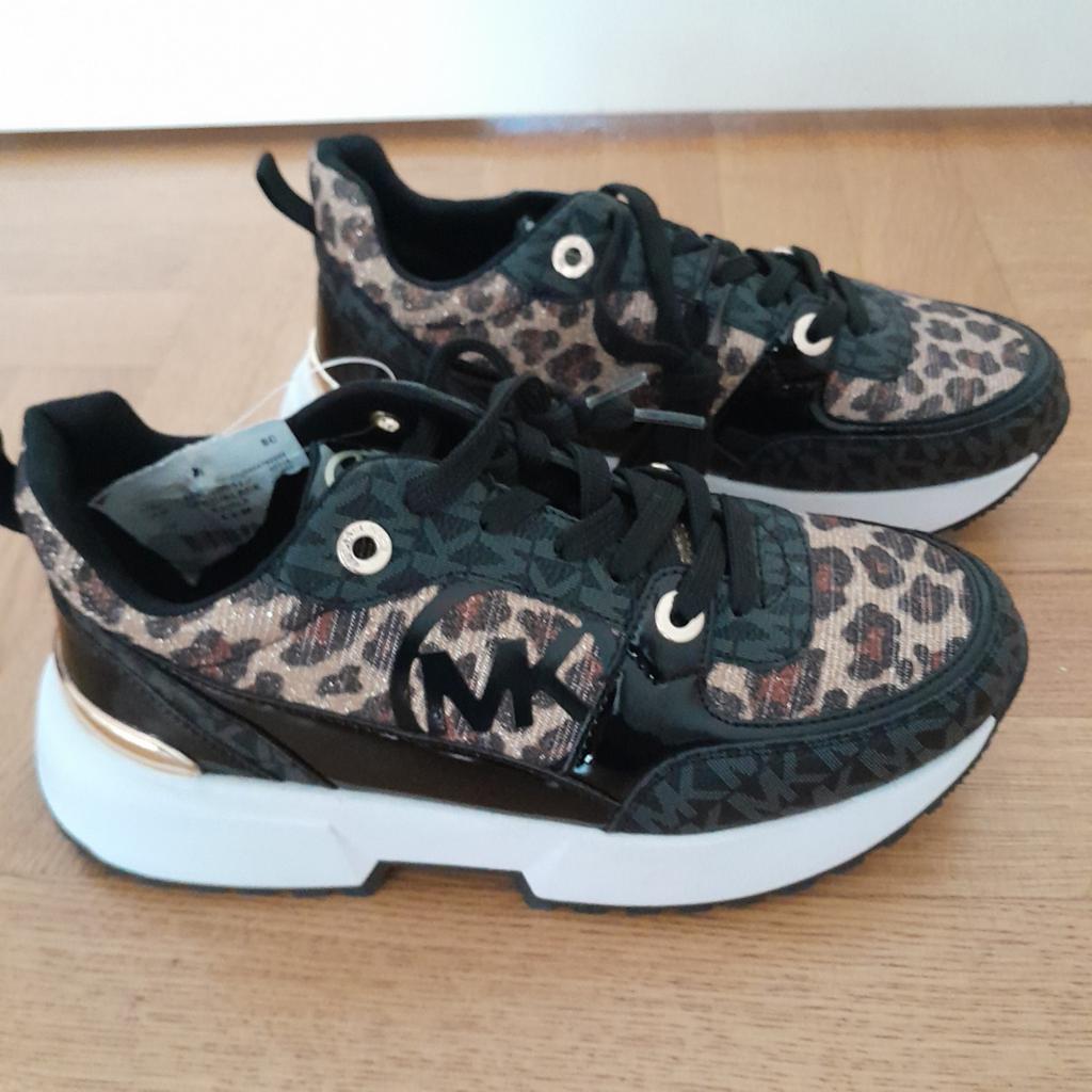 Nieuwe Michael Kors Sneakers Maat 35 Leopard Print, Nieuw, Ophalen of Verzenden, Sneakers of Gympen, Overige kleuren