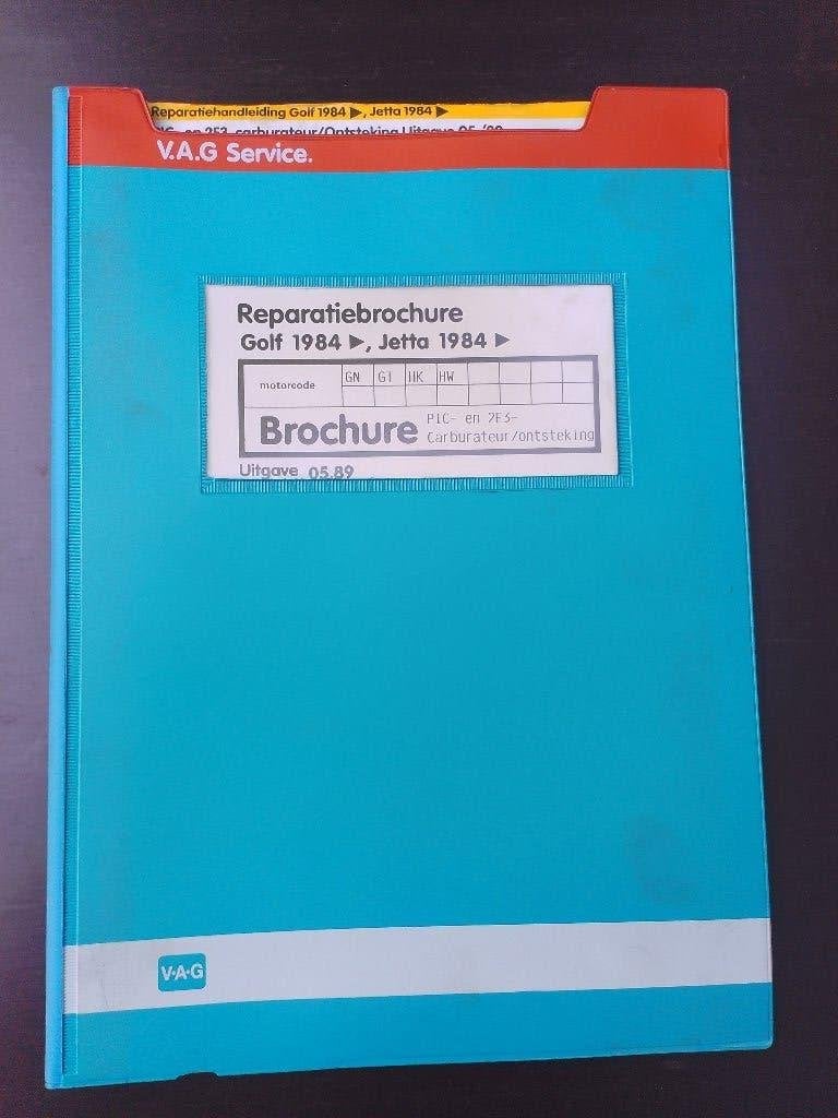 Vw Golf 2 1.3 dealer werkplaatsboek Pic - 2E3 carburateur, Verzenden, Gelezen, Volkswagen