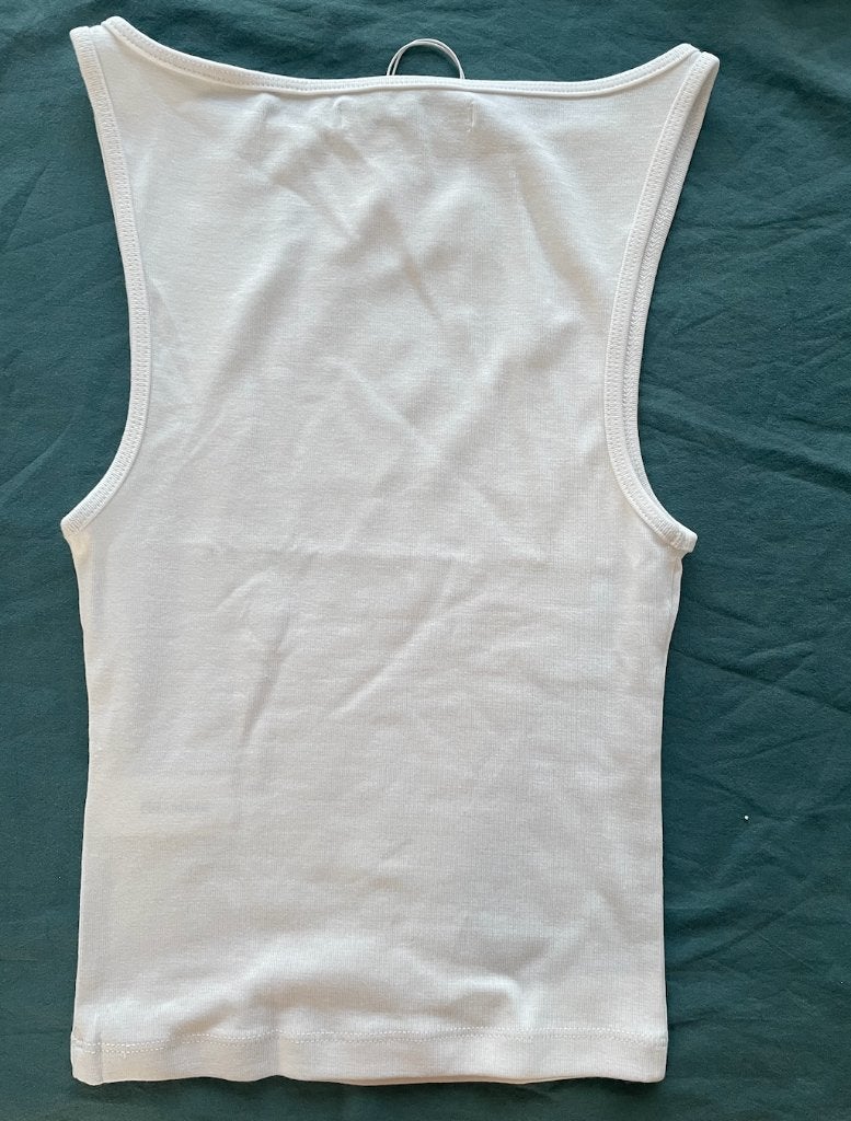 tank top, Wit, Nieuw, Ophalen of Verzenden, Korte mouw