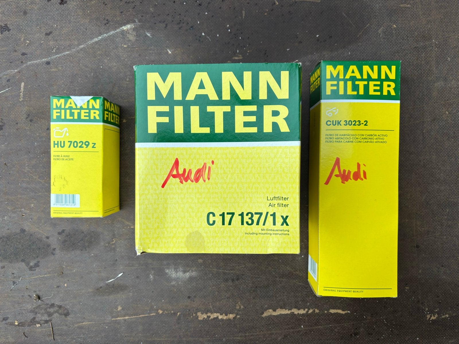 MANN-FILTER Filterset voor Audi A6 C6 3.0 TFSI, Ophalen of Verzenden, Nieuw, Audi
