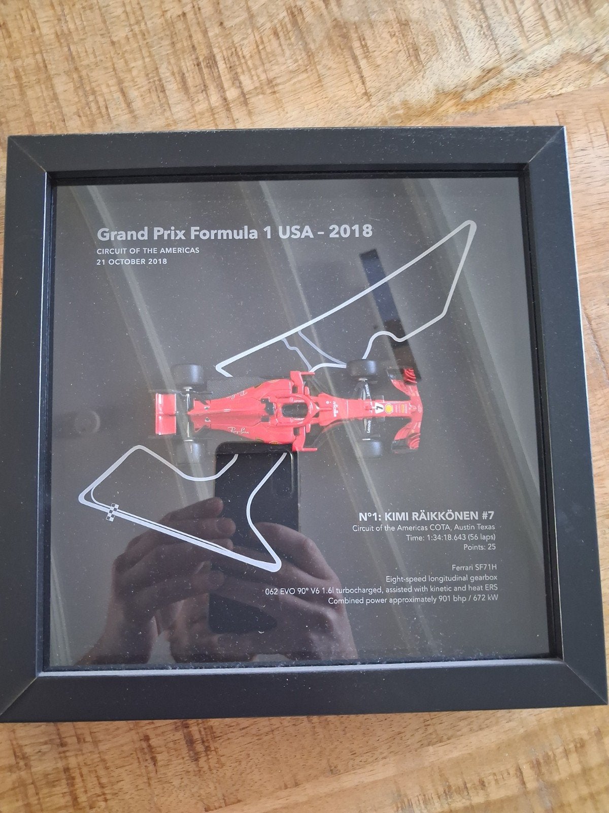 Framedwheels schaalmodel Raikkonen USA 2018, Hobby en Vrije tijd, Modelauto's | 1:43, Ophalen of Verzenden, Auto, Overige merken