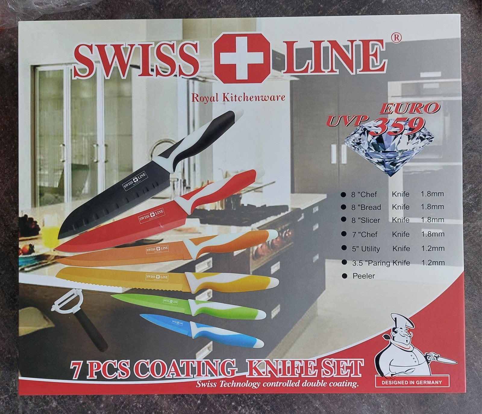Swiss Line messenset, 7 delig, Ophalen of Verzenden, Nieuw