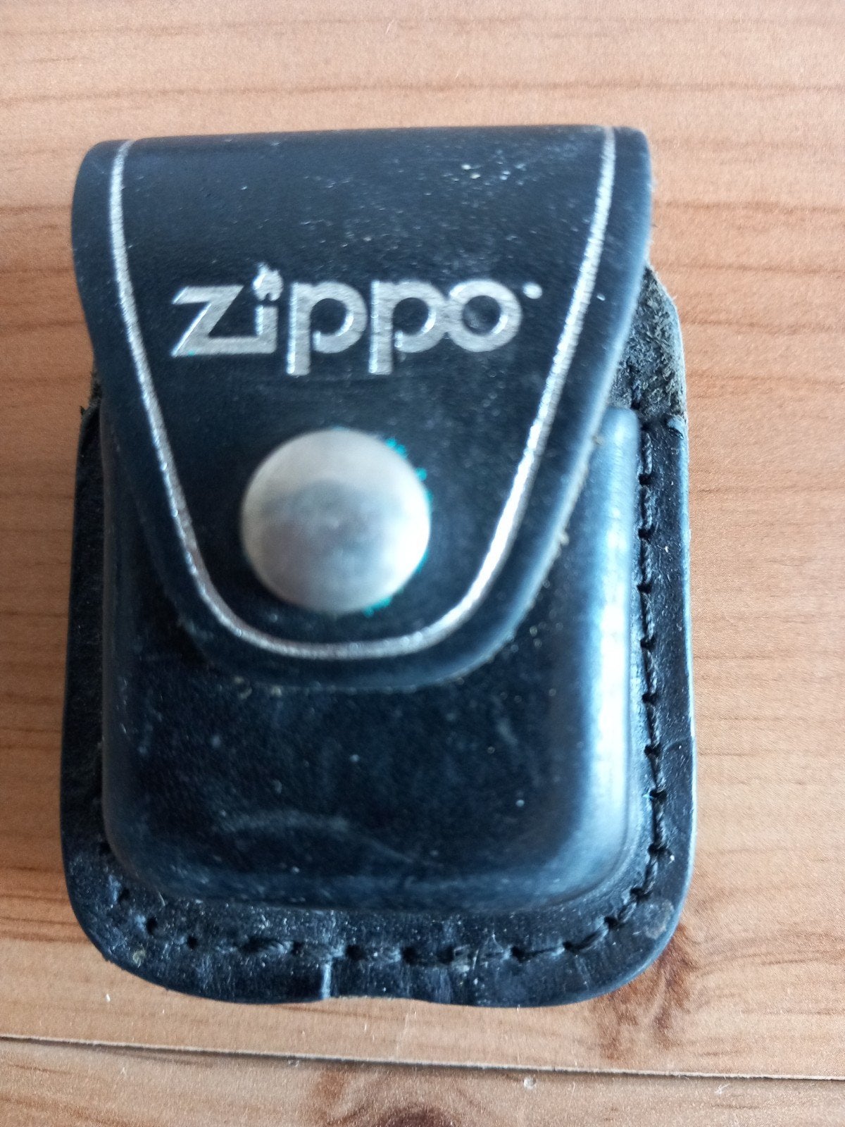 Zippo aansteker met leren hoesje - Gebruikt, Ophalen, Gebruikt, Aansteker