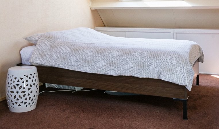 Bed 140x200 bruin, Haarlem