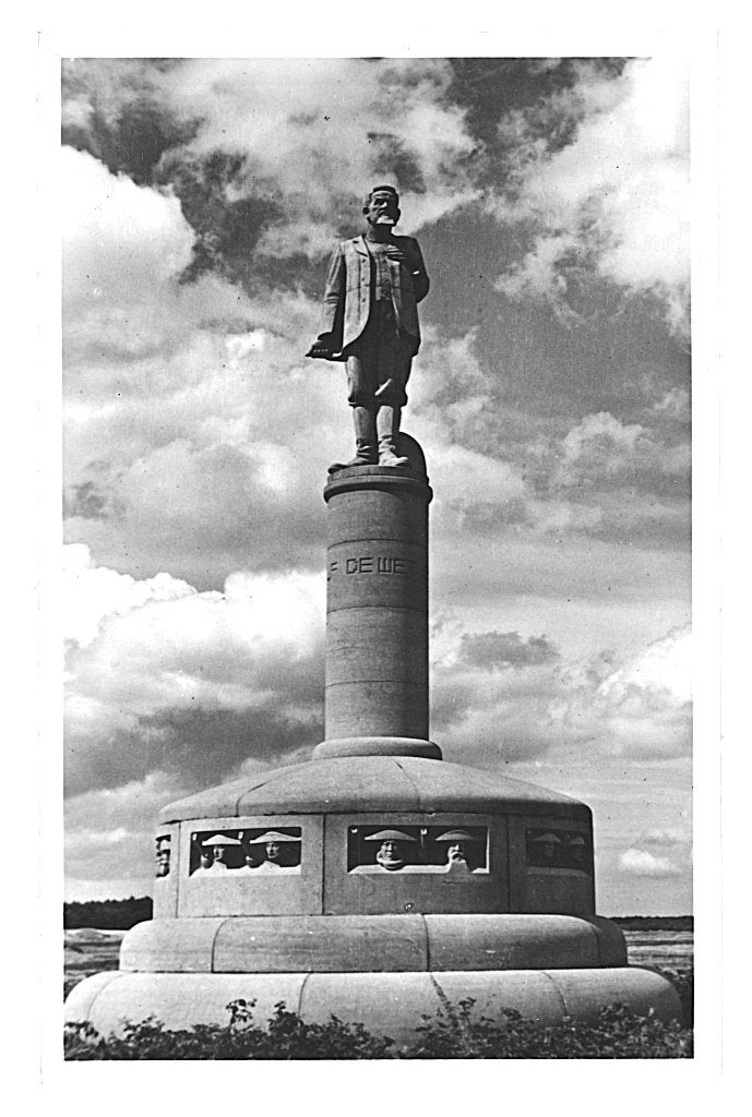 984408	De Hoge Veluwe	Monument Chr de Wet 1954	Gld	Gelopen, Ophalen of Verzenden, 1940 tot 1960, Gelopen, Gelderland