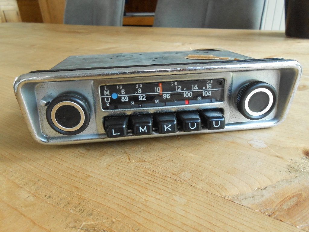 blaupunkt frankfurt FM 12V mono autoradio chroom front!, Ophalen of Verzenden, Gebruikt