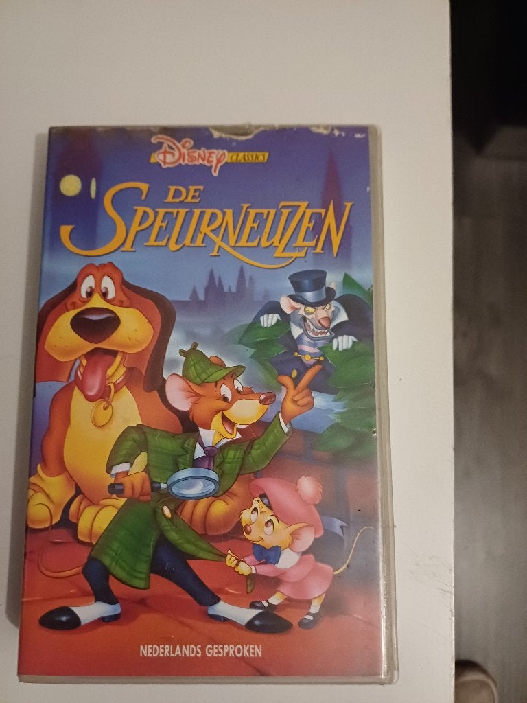 Disney Classic – De Speurneuzen (VHS, Nederlands gesproke, Cd's en Dvd's, Gebruikt, Alle leeftijden, Kinderfilm, VHS