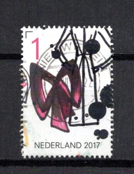 gestempelde zegel. Jaar 2017: kleding, Ophalen of Verzenden, Na 1940, Gestempeld