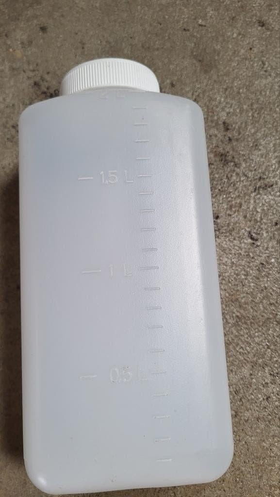 NIEUW 2L opslag pot, fles, HDPE wijde hals met schaal, wit, Huis en Inrichting, Woonaccessoires | Kisten, Ophalen of Verzenden