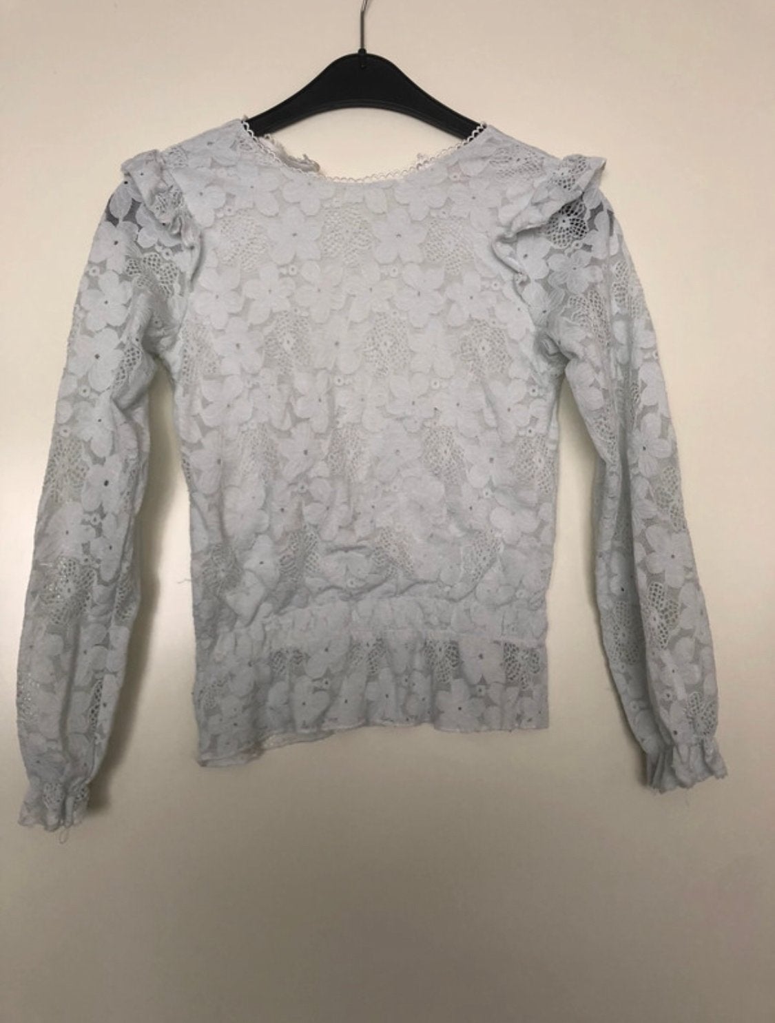 Vingino Kanten blouse Topje - Maat 152, Ophalen of Verzenden, Gebruikt, Meisje, Shirt of Longsleeve