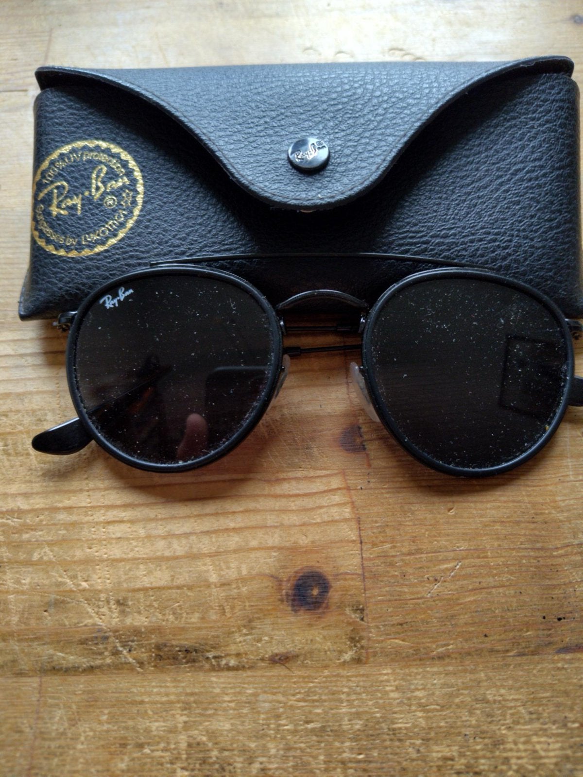 Ray-Ban RB3647N Zonnebril, Gebruikt, Zonnebril, Zwart, Ophalen of Verzenden