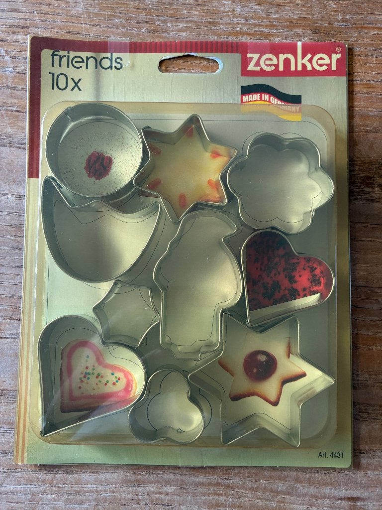 Zenker uitsteekvormen koekvormpjes (artikelnummer 4431), Overige typen, Zilver, Ophalen of Verzenden, Zo goed als nieuw