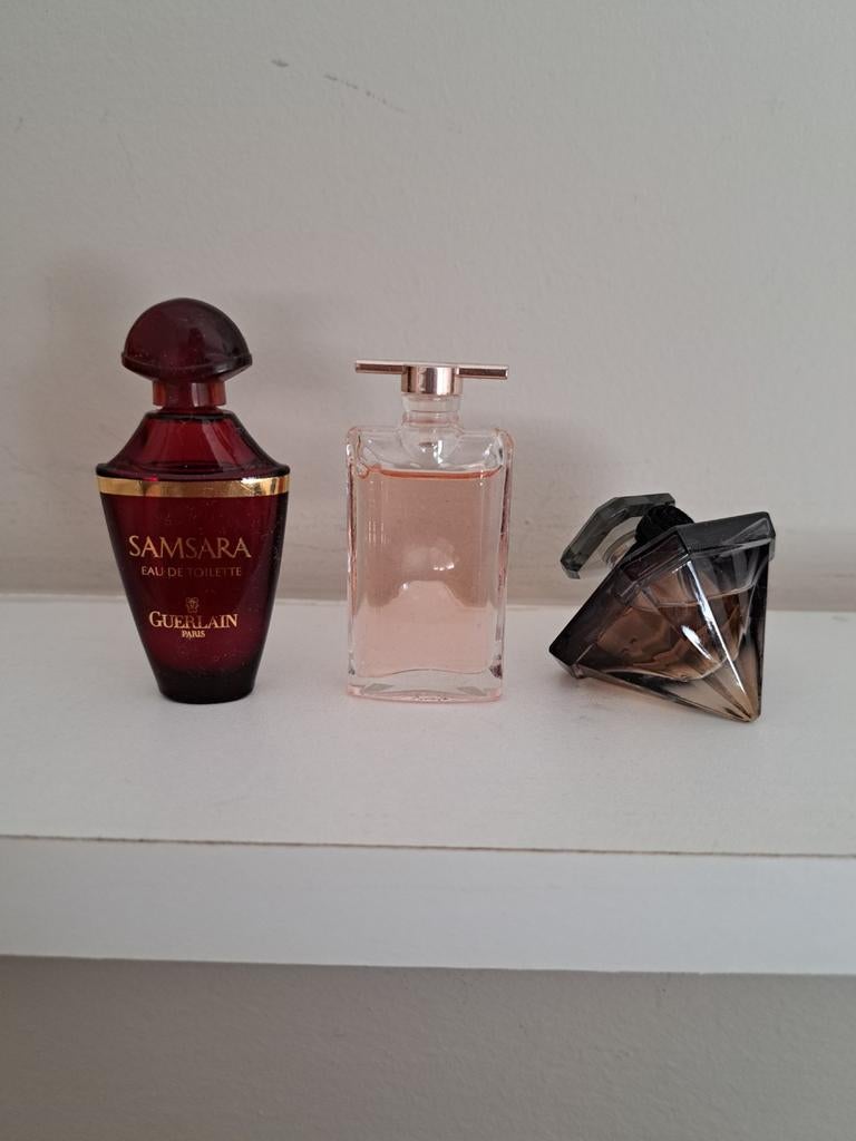 3 Miniatuur Parfums: Guerlain, Lancôme, La Nuit Trésor, Ophalen of Verzenden