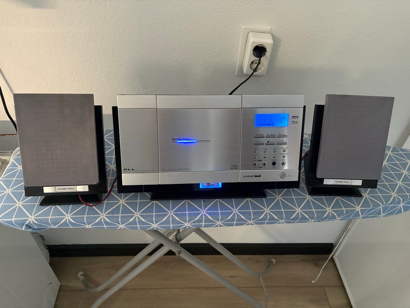 Compacte digitale microset met USB en MP3-aansluiting, Gebruikt, Microset, Cd-speler, Ophalen