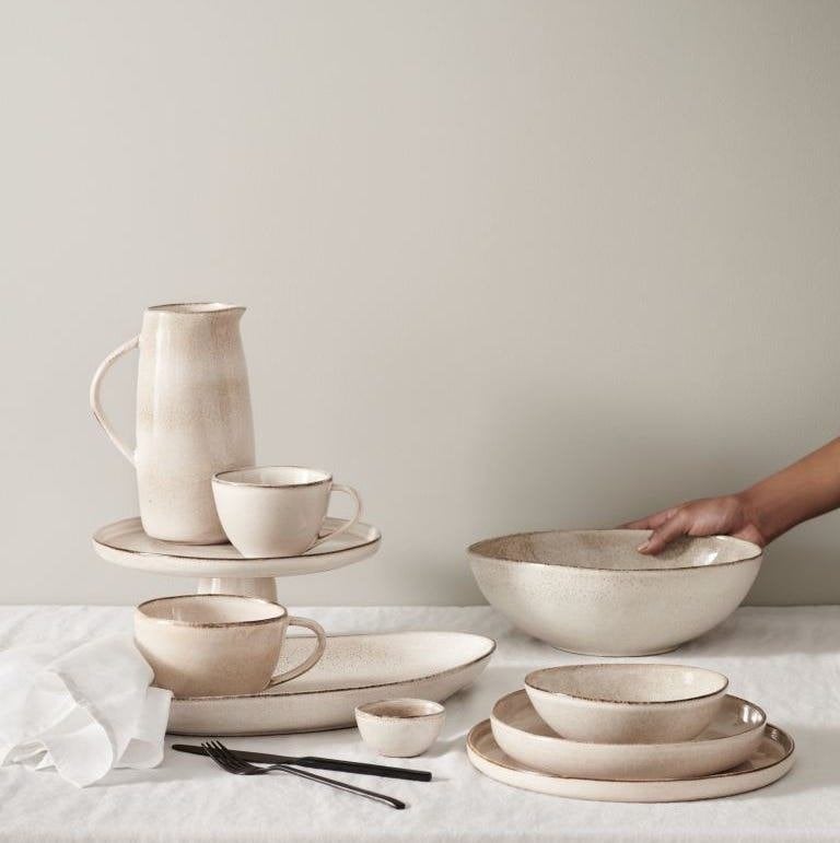 Serviesset H&M Home (volledig), Huis en Inrichting, Ophalen, Zo goed als nieuw, Overige stijlen, Porselein