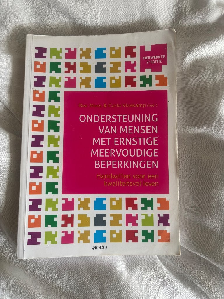 Ondersteuning mensen met ernstige meervoudige beperkingen, Ophalen of Verzenden, Alpha, Zo goed als nieuw, WO