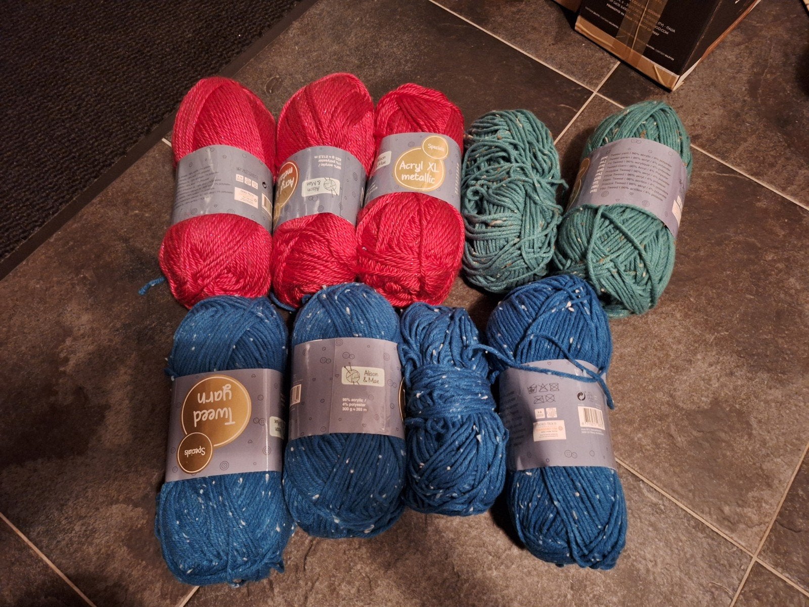 Grote XL bollen garen van Alison & Mae - 212,5 meter, Hobby en Vrije tijd, Ophalen of Verzenden, Nieuw, Breien of Haken, Wol of Garen