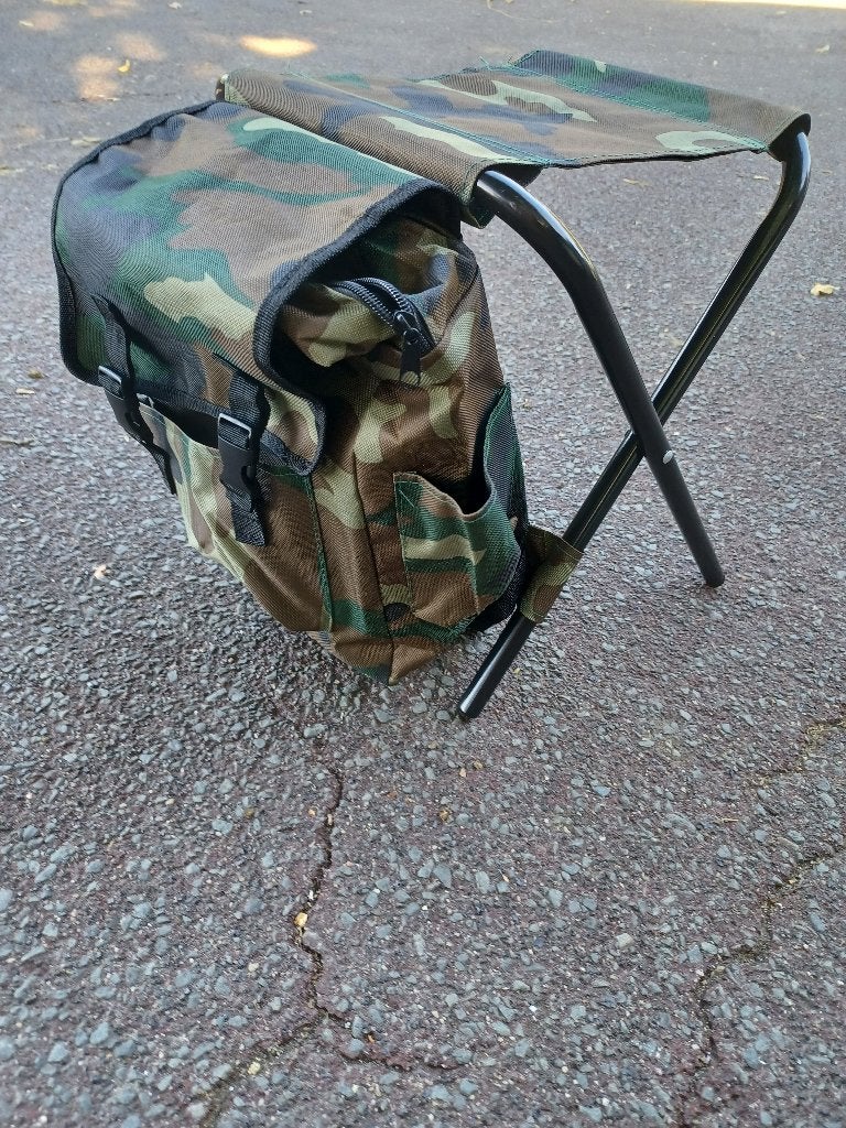 viskrukje te dragen via rugtas, met handig stoeltje erbij, Caravans en Kamperen, Ophalen of Verzenden, Nieuw, Campingstoel