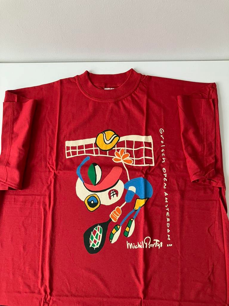 Bijzonder T-shirt XL, nieuw met illustratie van Michèl Poort, Ophalen of Verzenden, Nieuw, Maat 56/58 (XL), Rood