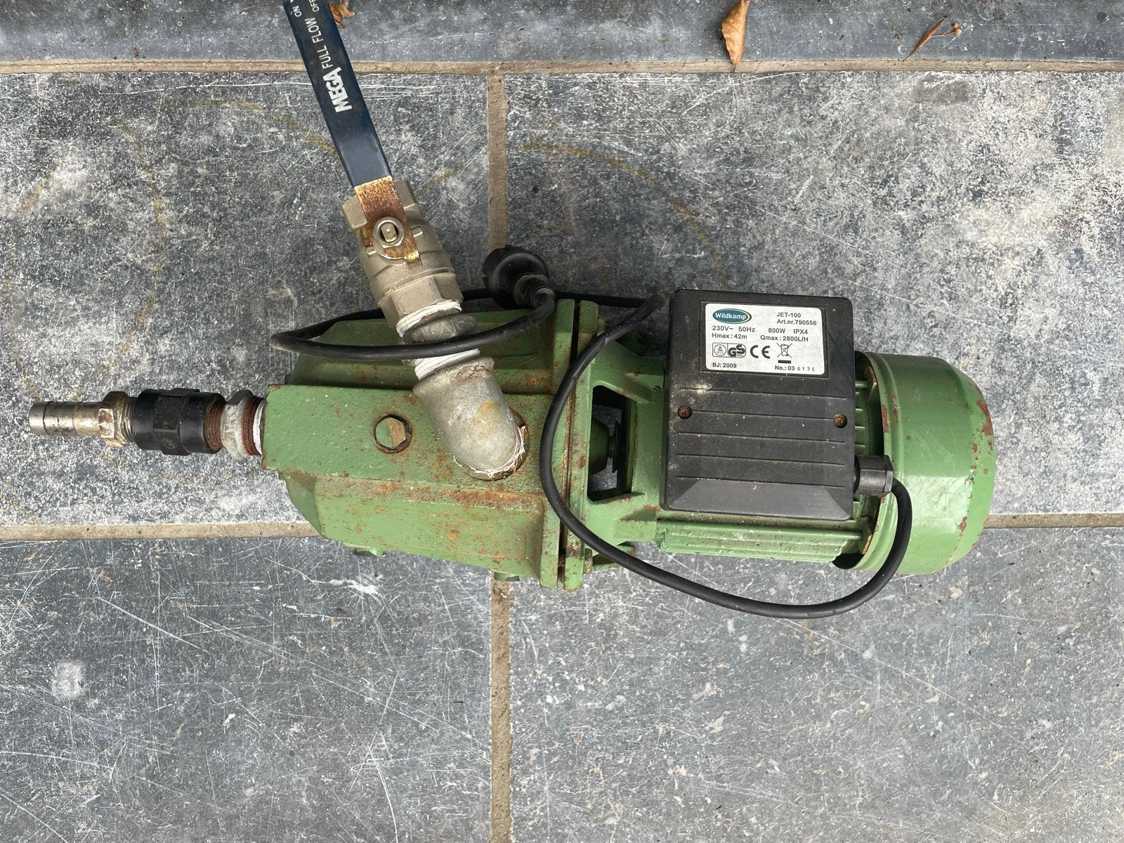 Wildkamp JET-100 Hydrofoorpomp - 800W, 2800L/H, Ophalen, Gebruikt, Elektrisch, Hydrofoorpomp