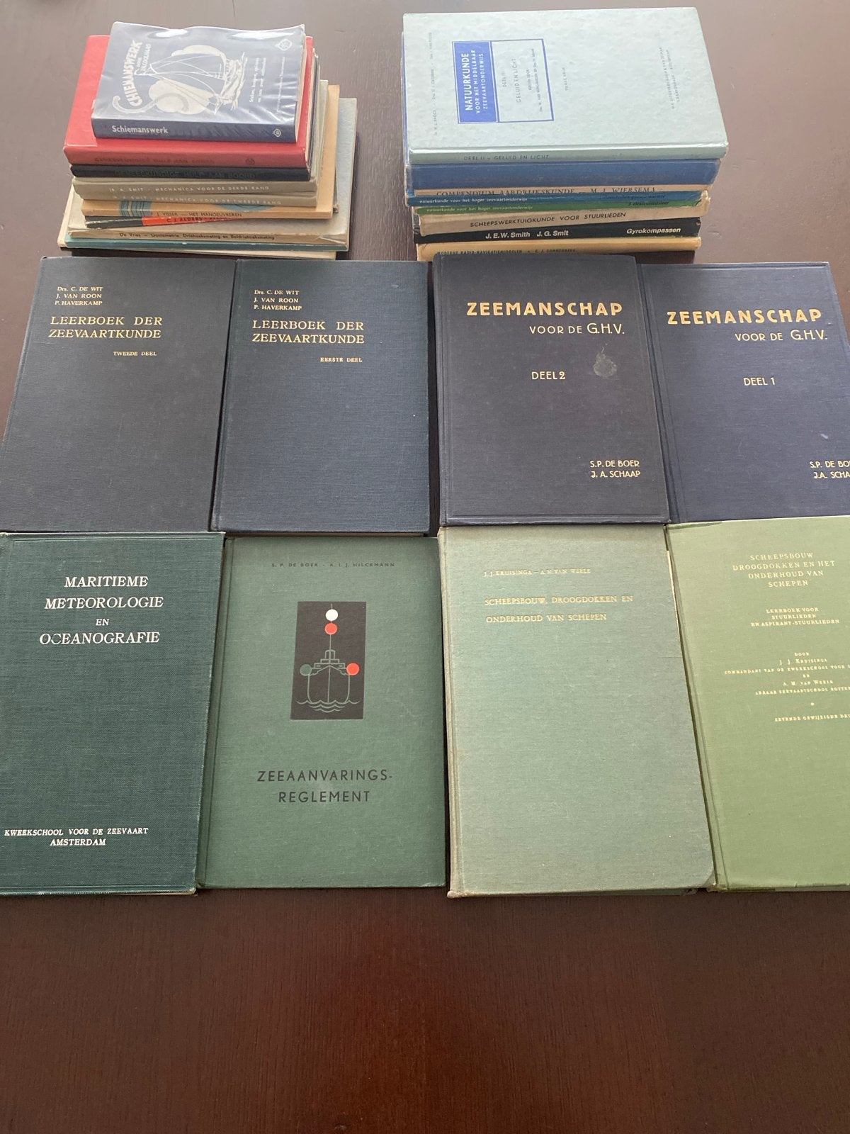 Collectie maritieme boeken - Zeevaartkunde, Scheepsbouw, Ophalen of Verzenden, Gelezen, Overige onderwerpen