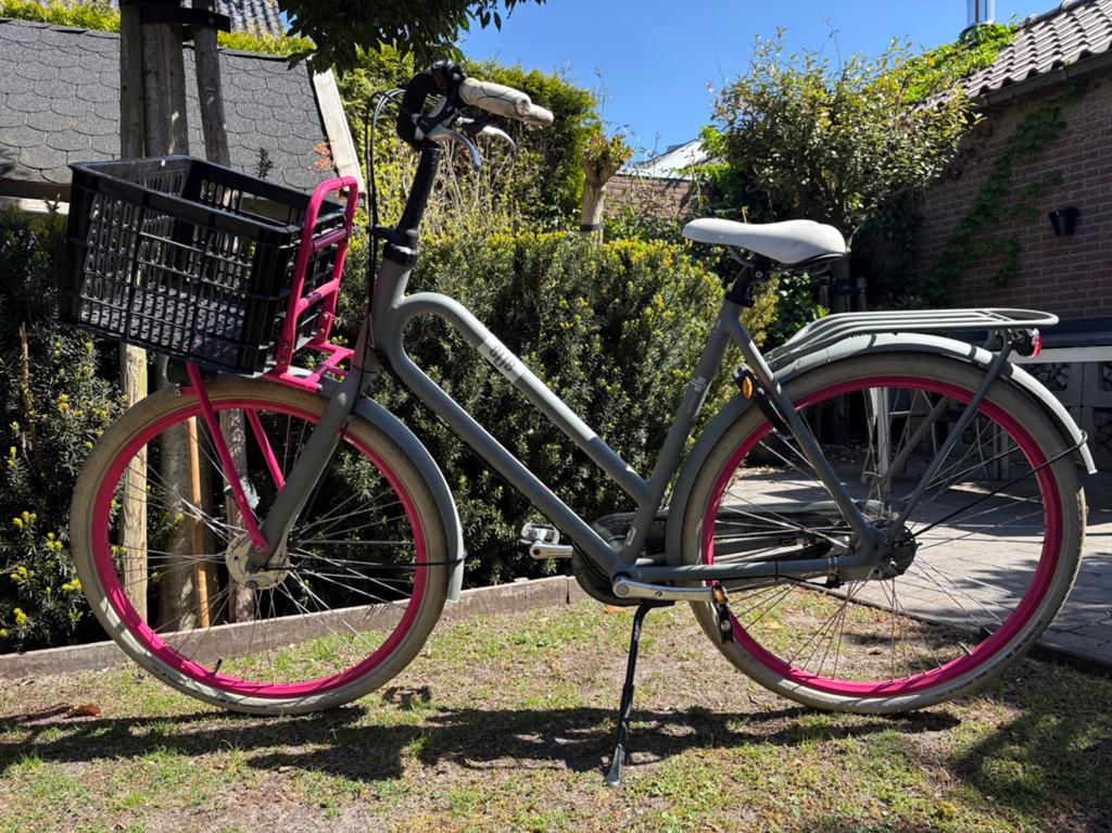 Batavus Bub Damesfiets 50cm - Z.G.A.N. met mand, Ophalen, Versnellingen, Batavus, Zo goed als nieuw