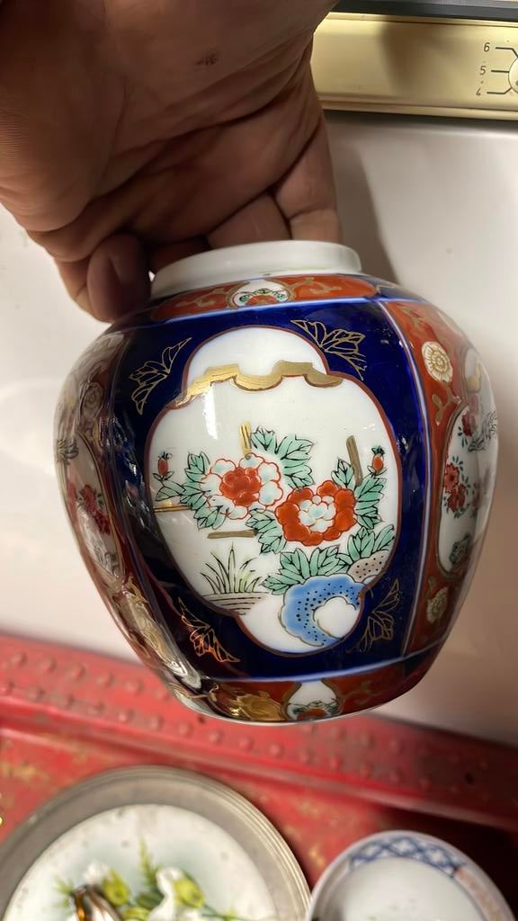 Gold Imari, Hand Painted vaasje, Ophalen