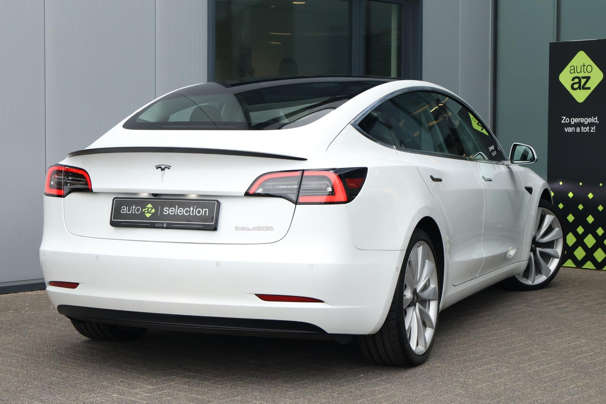 Tesla Model 3 Performance AWD 75 kWh / SoH 87,6% / Panoramad, Auto's, Automaat, Stof, Zwart, 547 km