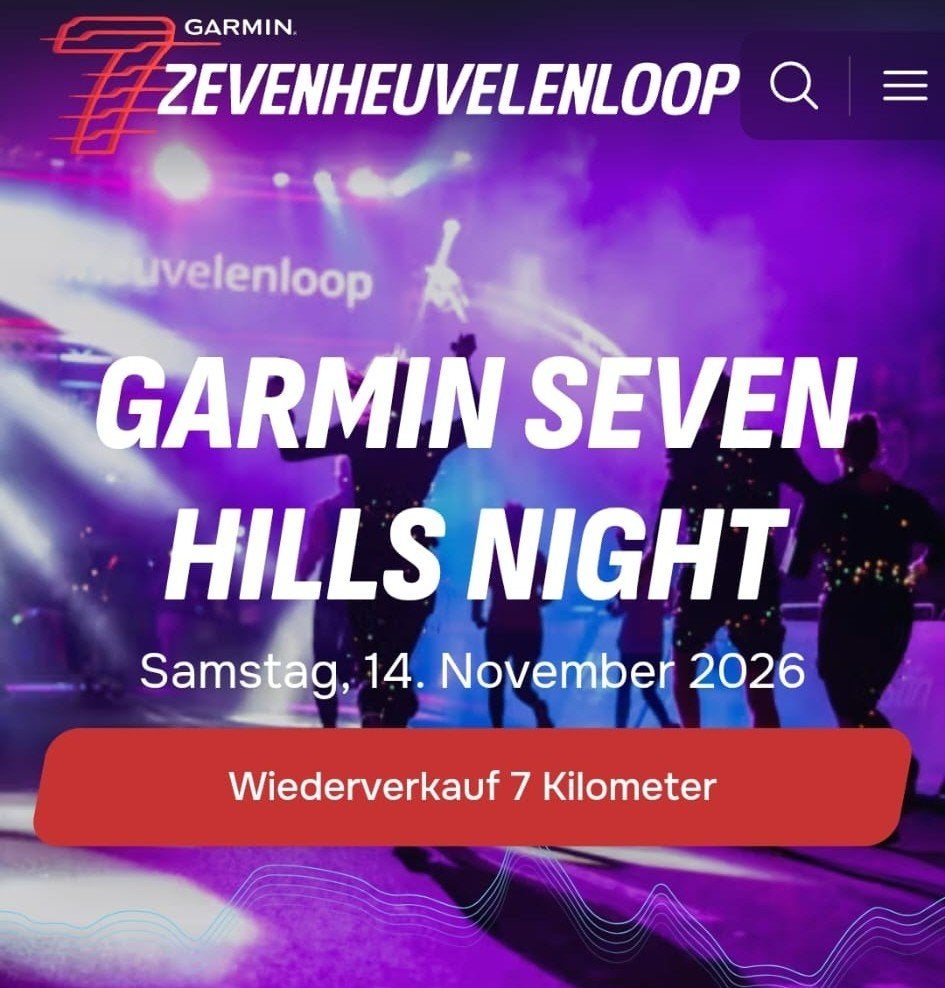 1 startbewijs zevenheuvelennacht
14 november, Eén persoon