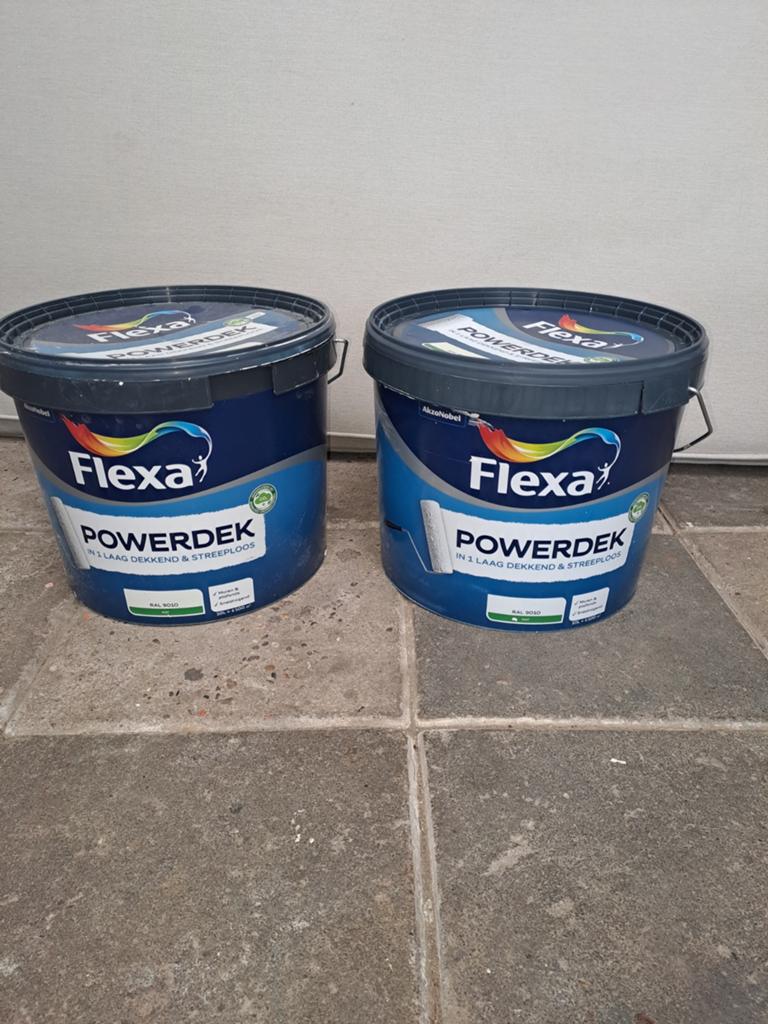 Flexa powerdek muurverf ral 9010 (gebroken wit), Ophalen, Nieuw, Wit
