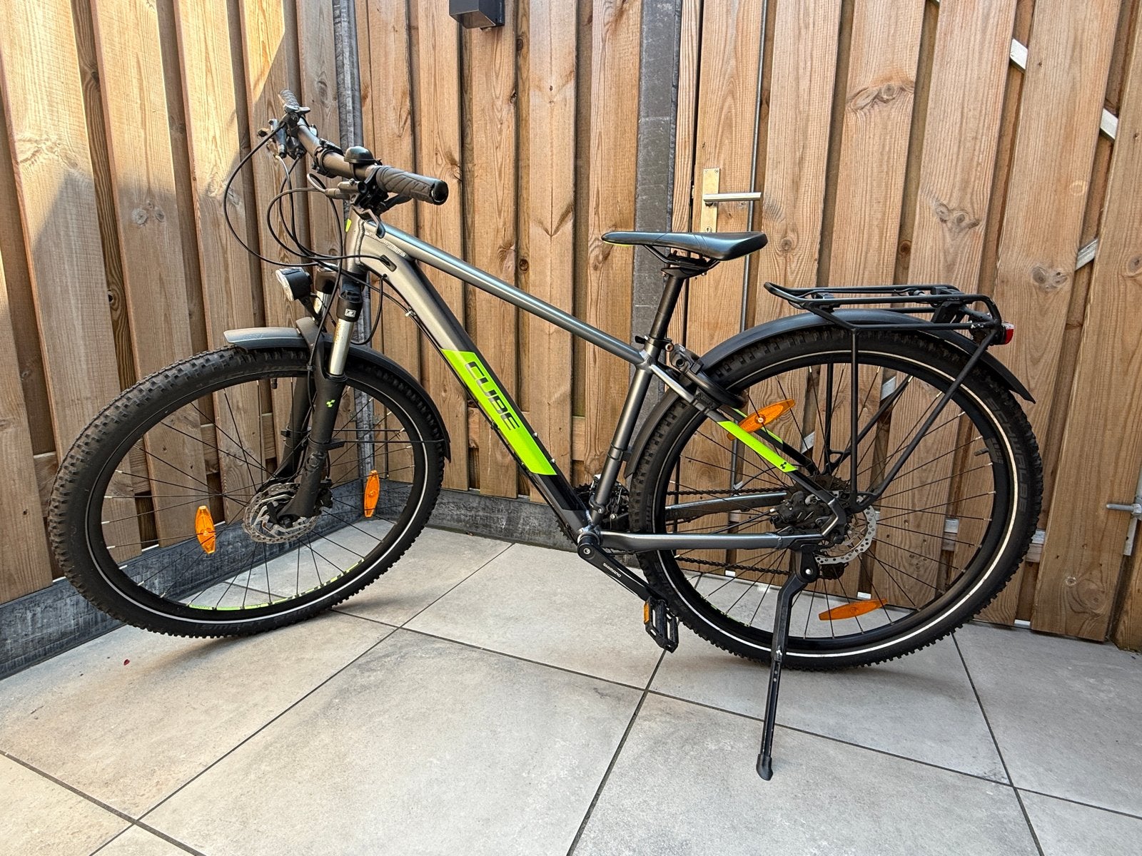 CUBE AIM SL ALLROAD 2023 Mountainbike - Grey/Green, Gebruikt, Hardtail, Heren, Schijfrem