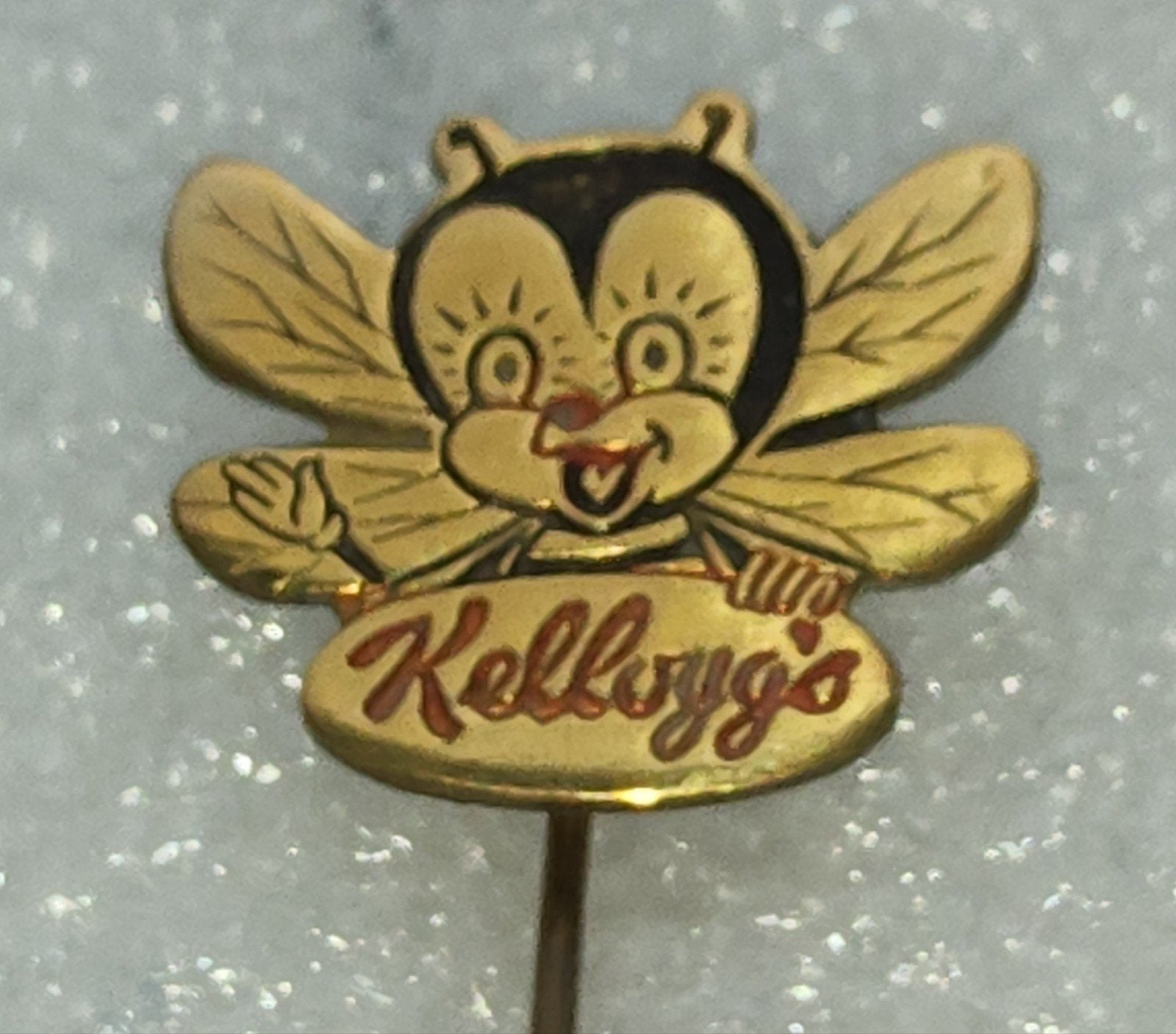 Vintage Kellogg's Bijtje Speldje, Ophalen of Verzenden, Gebruikt, Merk, Speldje of Pin