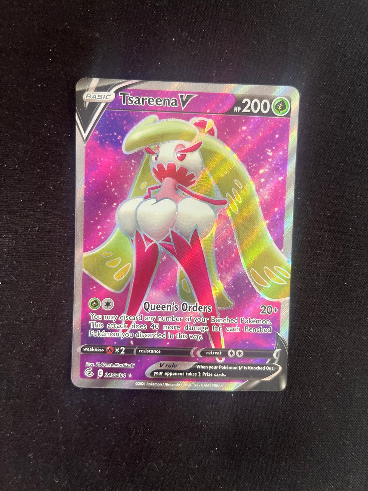 Tsareena V Pokémon kaart - Zo goed als nieuw, Ophalen of Verzenden, Zo goed als nieuw, Losse kaart
