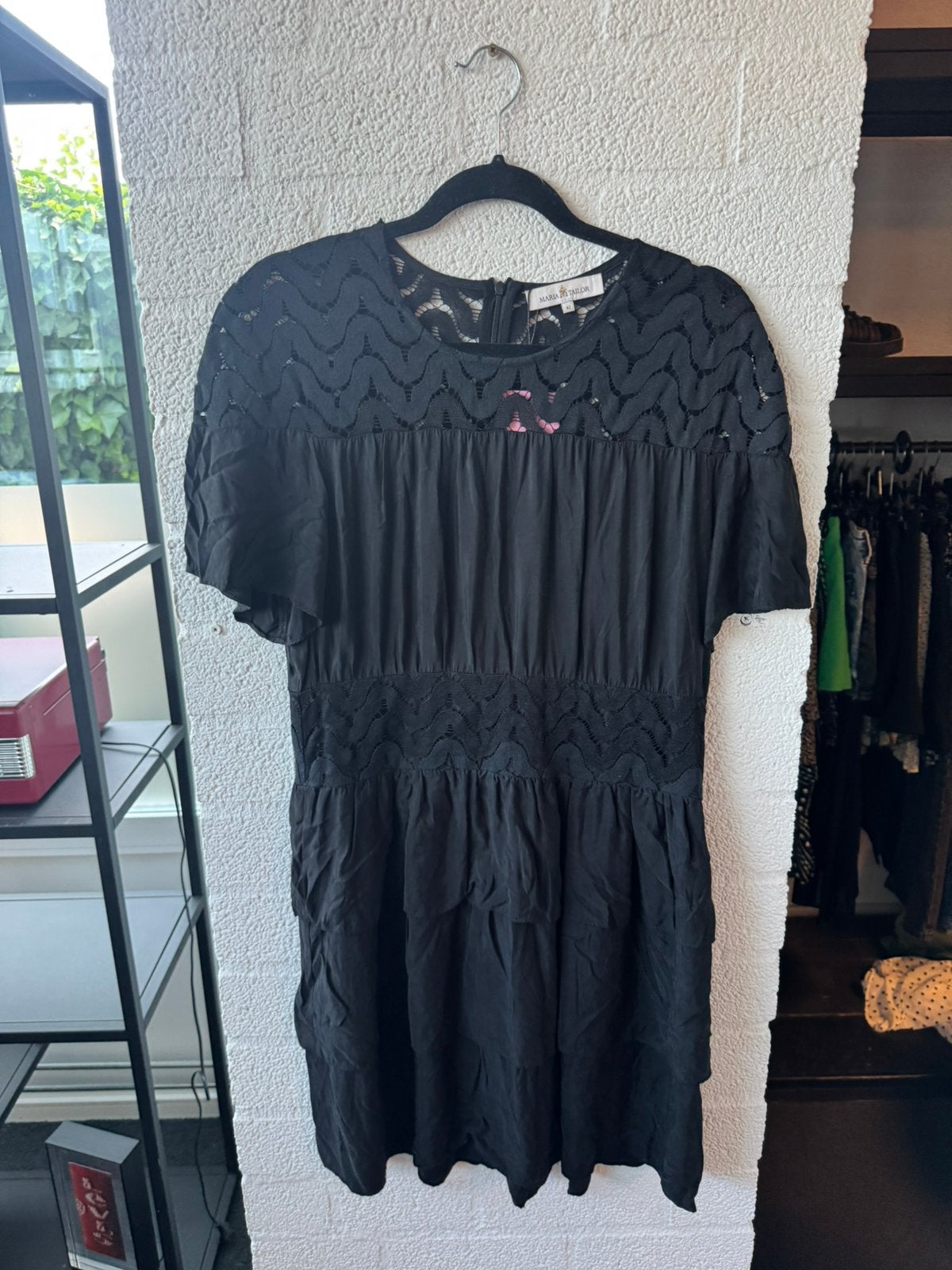 Maria tailor jurk maat 42 zwart, Kleding | Dames, Jurken, Ophalen of Verzenden, Zo goed als nieuw, Maat 42/44 (L), Zwart