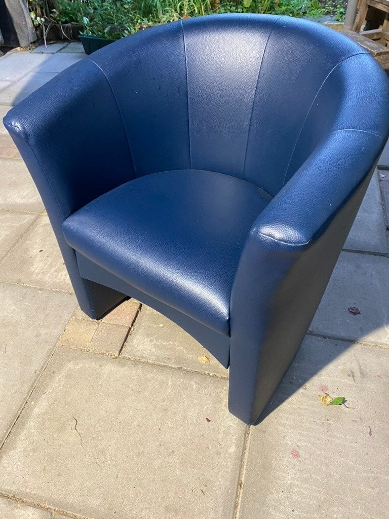 Fauteuil met harde zit, Ophalen of Verzenden, Gebruikt, 75 tot 100 cm, 50 tot 75 cm