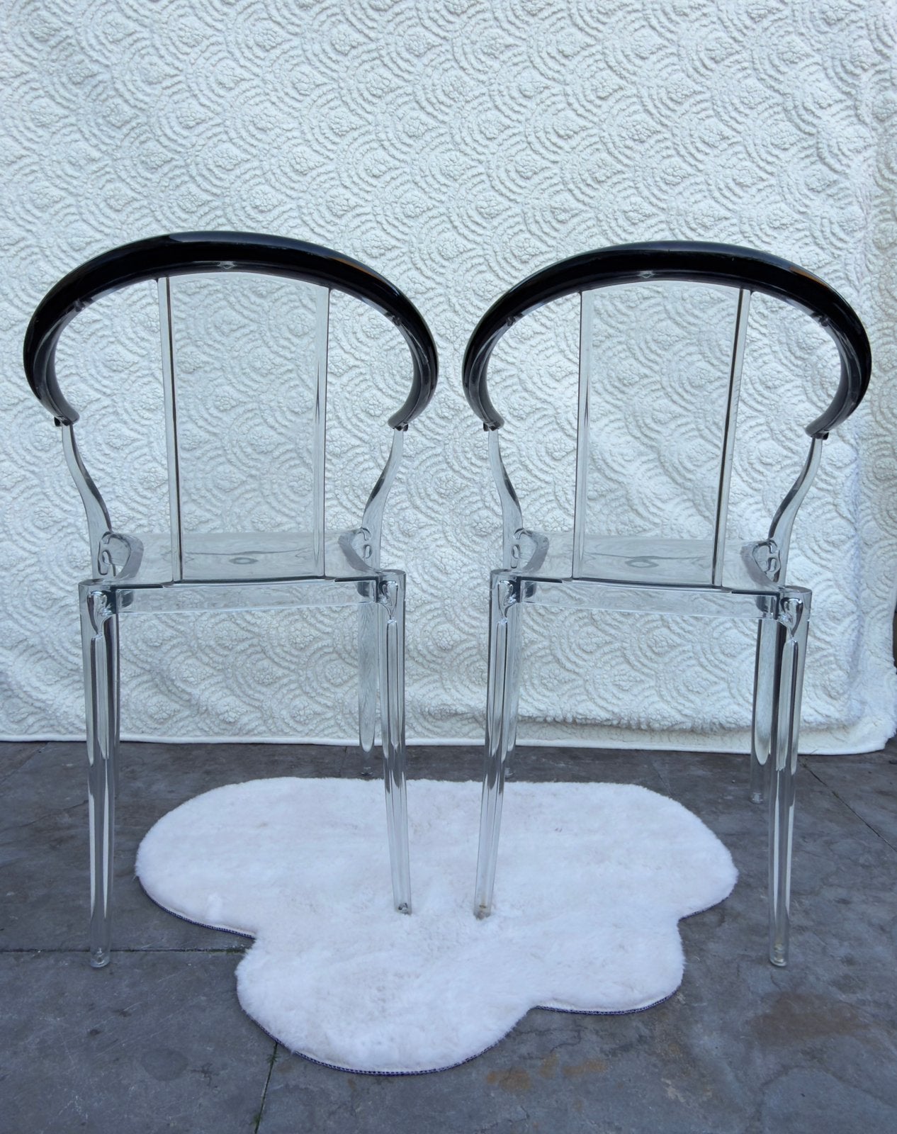 Set van 2 xO Design "Mi-Ming" Armstoelen – Philippe Starck, Ophalen, Kunststof, Gebruikt, Twee