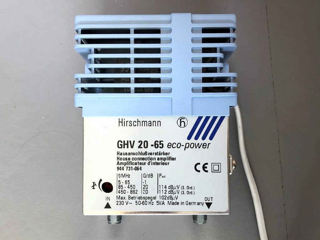 Hirschmann GHV 20-65 antenneversterker, Ophalen of Verzenden, Gebruikt