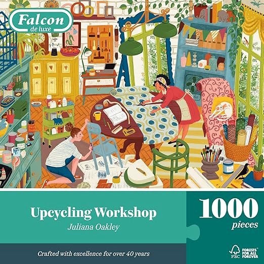 Falcon de Luxe - Upcycling Workshop - 1000 stukjes, Ophalen of Verzenden, 500 t/m 1500 stukjes, Nieuw, Legpuzzel