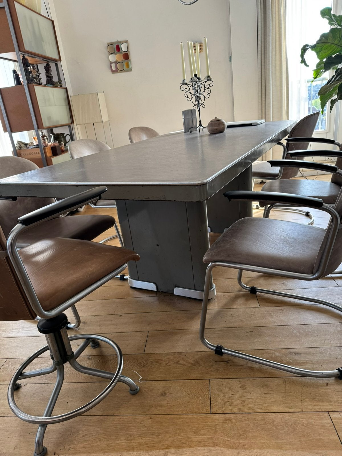 Ahrend kantoortafel vintage, Ophalen of Verzenden, Gebruikt