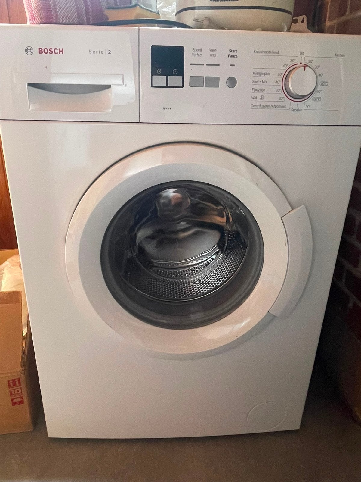Bosch Serie 2 Wasmachine - Goede en fijne wasmachine, Ophalen, Gebruikt, 85 tot 90 cm, 1200 tot 1600 toeren