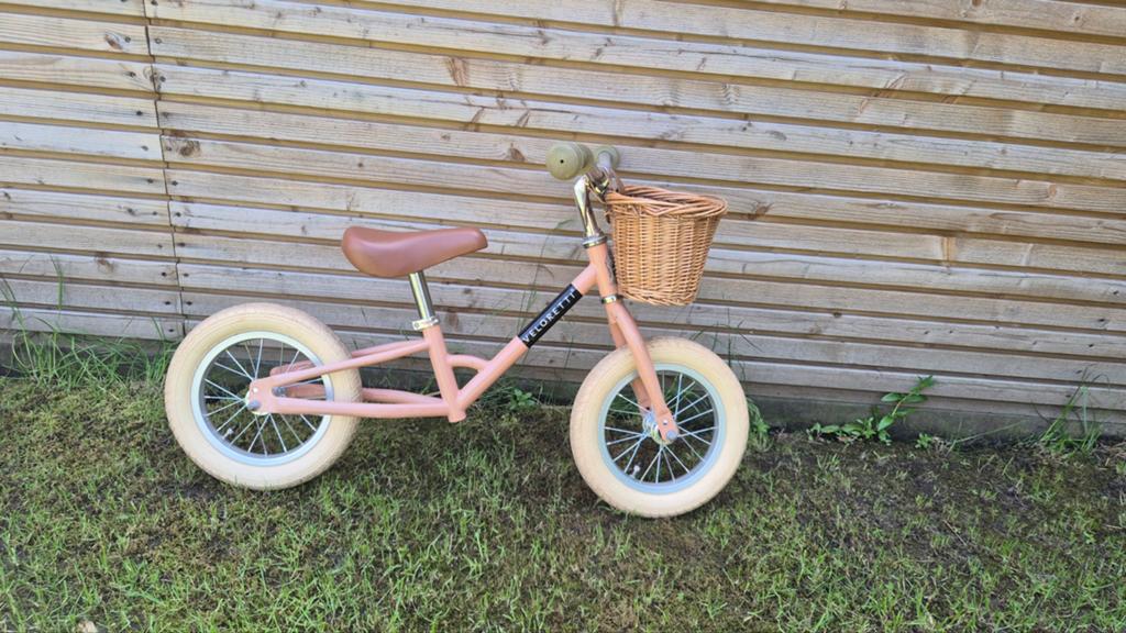 Veloretti blazing salmon loopfiets incl doos en mandje, Ophalen