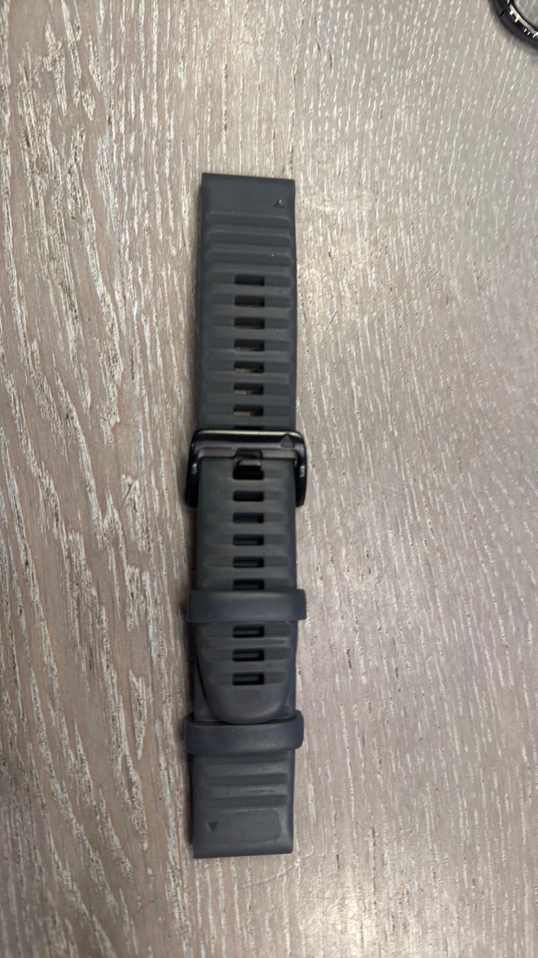 Garmin horlogeband Quickfit 22 mm met zwarte gesp, Ophalen, Gebruikt, Grijs, Android