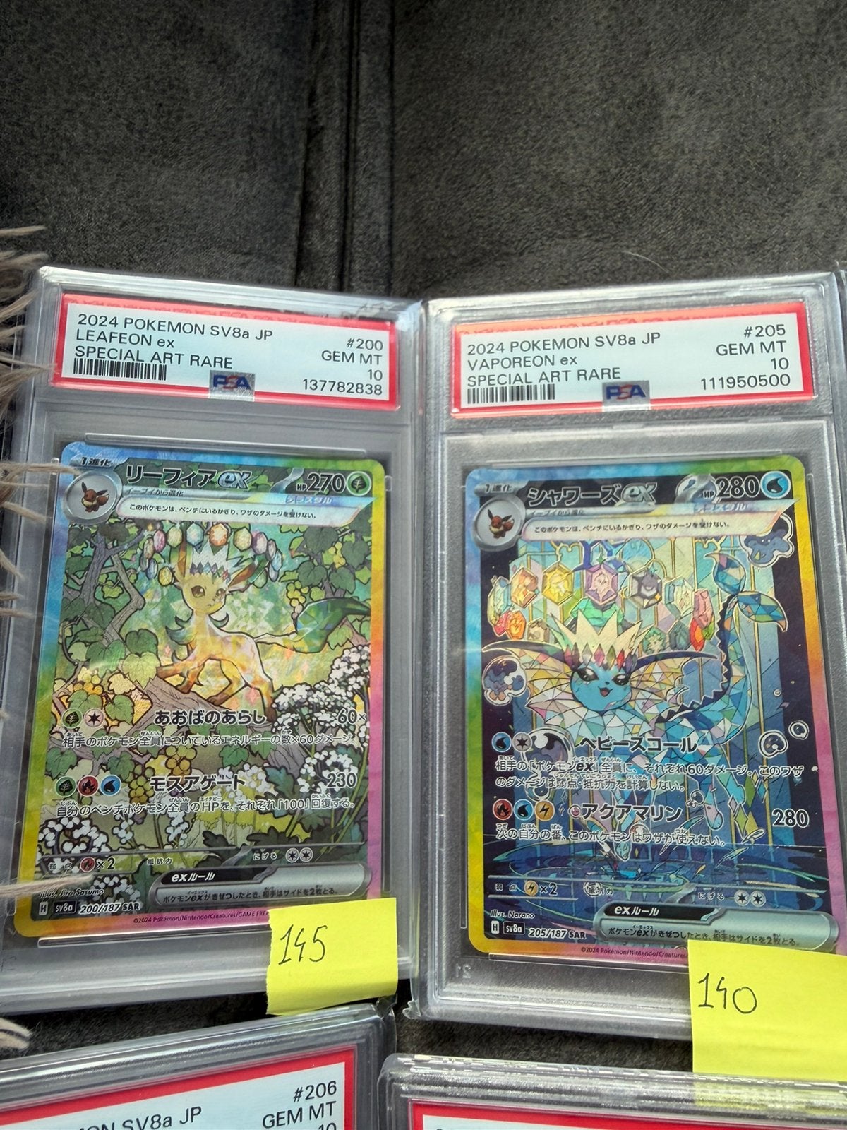 Pokemon slabs & Singles, Ophalen of Verzenden, Zo goed als nieuw, Meerdere kaarten
