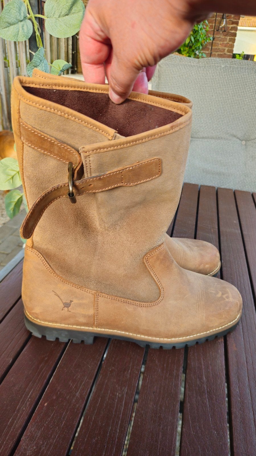 Nieuwe Mongo suède lederen laarzen maat 45, Kleding | Heren, Schoenen, Mongo, Bruin, Boots, Nieuw
