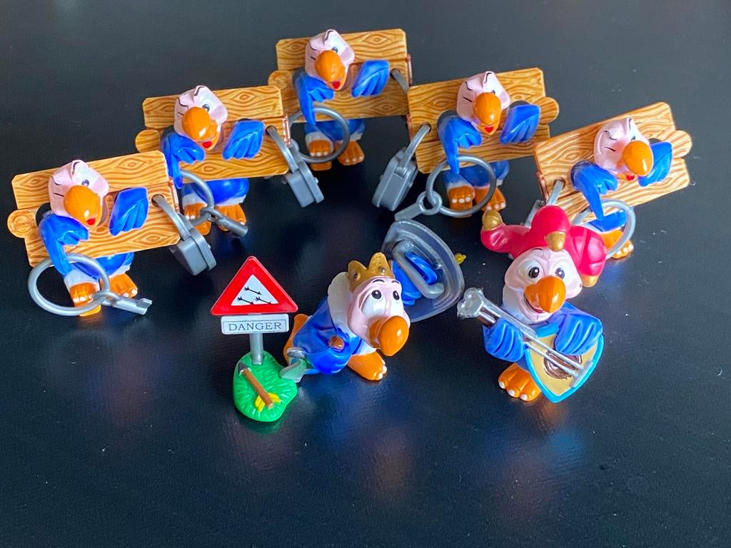Ferrero Kinder Surprise figuren: De Papegaaien, Ophalen of Verzenden, Zo goed als nieuw, Hardplasticfiguren