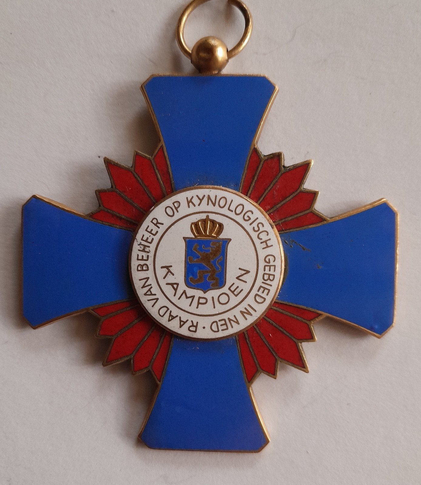Oude kampioen medaille Engelse Springerspaniël, Ophalen of Verzenden, Overige materialen, Nederland