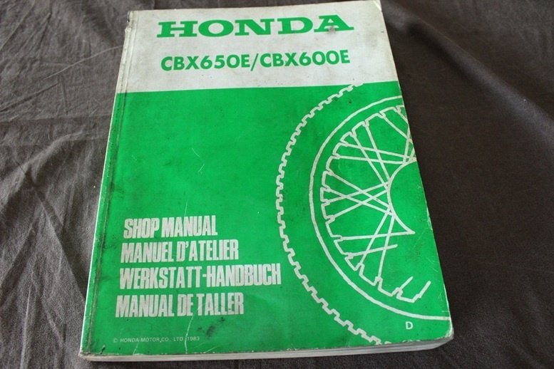 Honda CBX650 E CBX600 1983 motorcycle shop manual Nighthawk, Ophalen of Verzenden, Honda